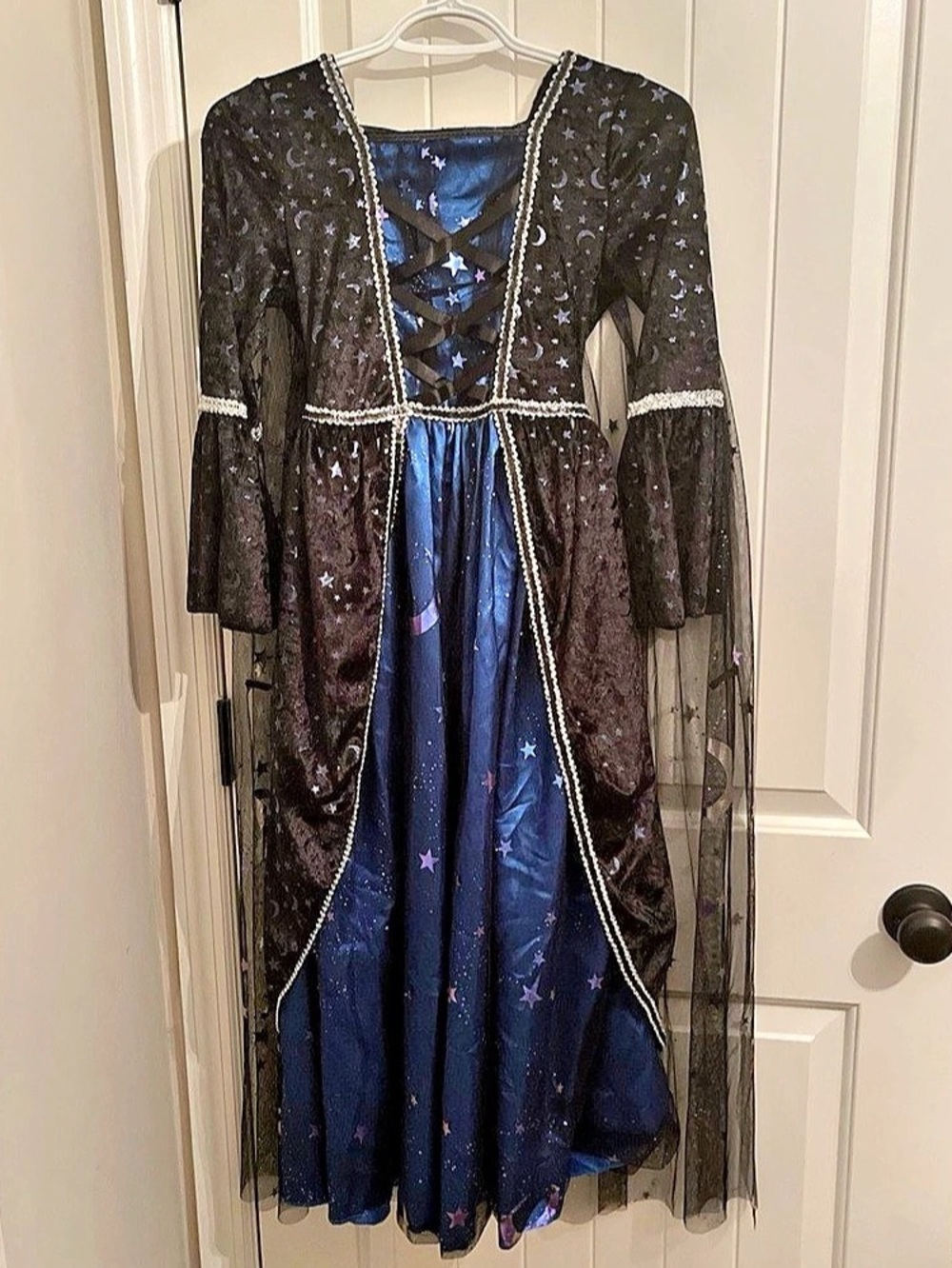 Spirit Halloween Celestial Coven Hooded Velvet Dress